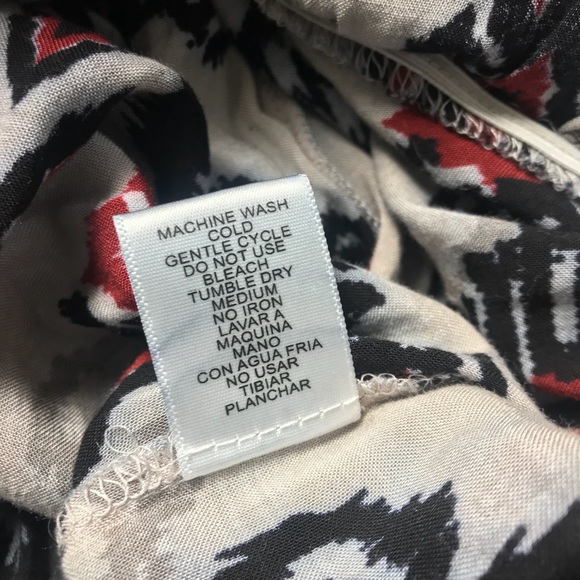 Red, Black Grey Pattern Maxi Dress - Picture 5 of 6